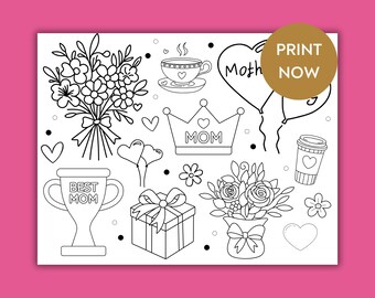 Mother’s Day coloring page, printable Mother’s Day activity, kids Mother’s Day gift, best mom DIY coloring sheet, coloring sheet for mom