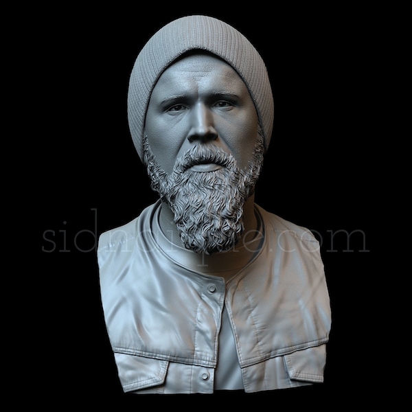 3D Printed Bust of Ryan Hurst as Harry “Opie” Winston from Sons of Anarchy