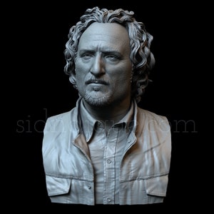 3D Printed Bust of Kim Coates as  as Tig Trager from Sons of Anarchy