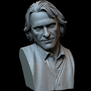 3D Resin Printed Bust of Joaquin Phoenix as Arthur Fleck from Joker  by Sid Naique