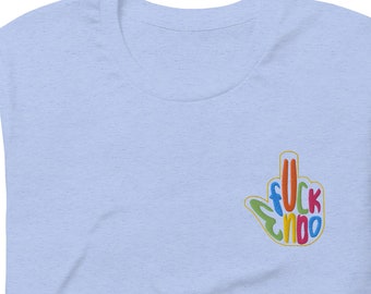 Fuck endo middle finger embroidered fuck endometriosis t-shirt unisex colorful gift for endo warriors #EndoStrong #Endowarrior