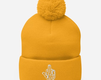 Cute endometriosis hat endo awareness month gift for endo warriors beanie with pompom #EndoWarrior