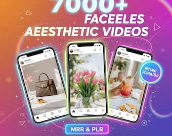 Meer dan 7000 videosjablonen: Canva-bundel voor sociale media (MRR en PLR)