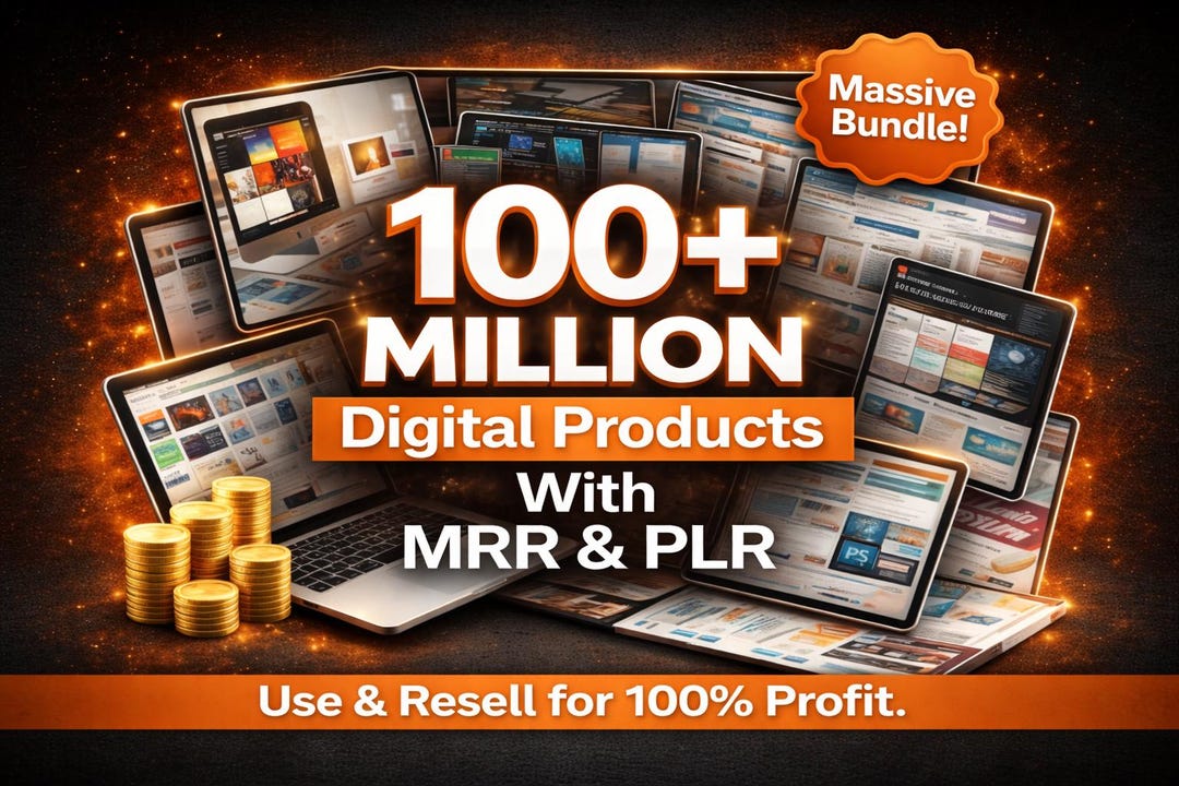 PLR MRR Digital Products Mega Bundle | Resell Rights, Canva Templates ...