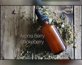 Aronia Berry Extract | Chokeberry | Herbal Tincture | Glass Dropper Bottle | Handmade | Small Batch