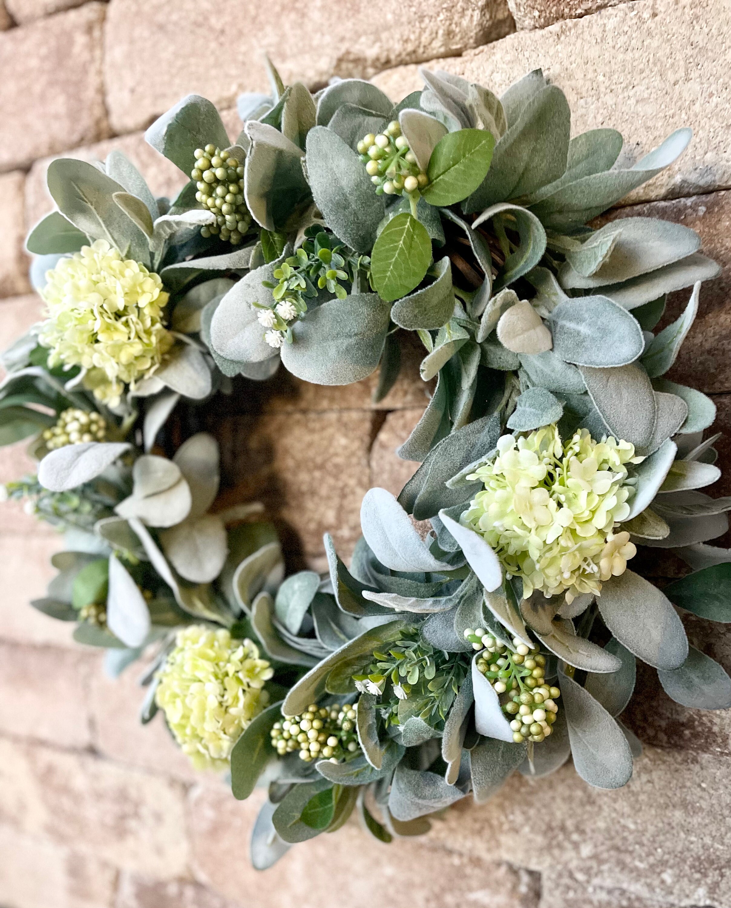 Green Hydrangea Wreath – HHGDECOR