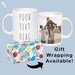 Personalised Photo And Text Mug 11oz White, Personalised Gift wrapped Mug, Customised Mug, Custom Mug /Picture Mug/Brand Mug/Merch Mug 