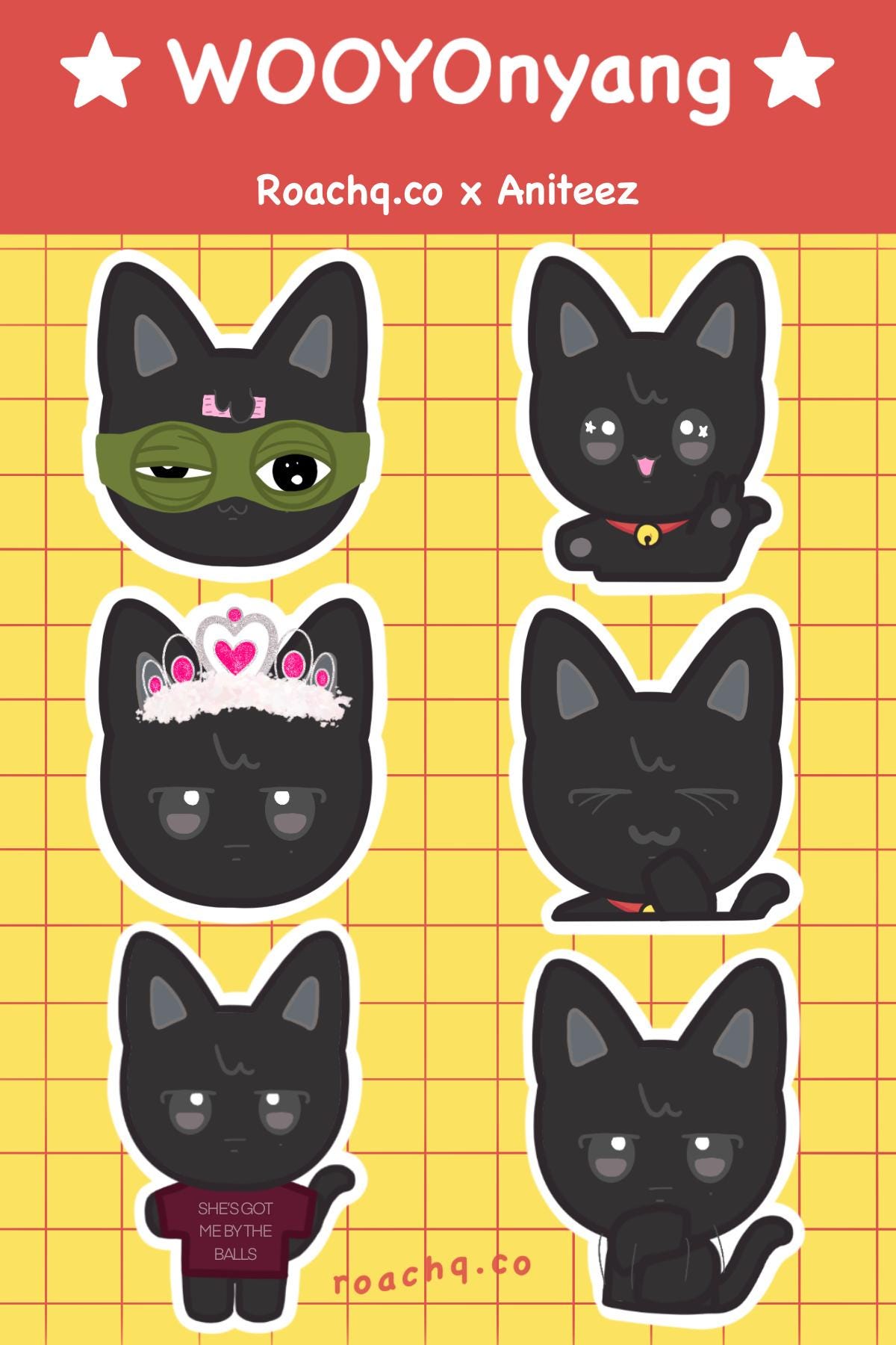 Ateez Aniteez Wooyoung Wooyonyang Stickers - Etsy