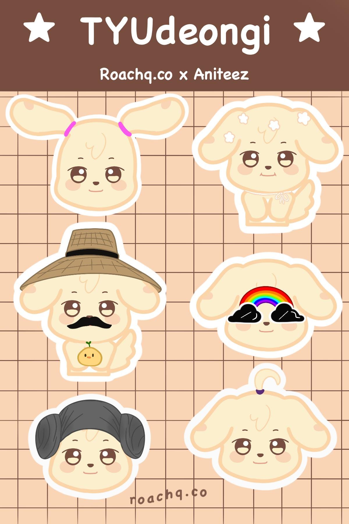 Ateez Aniteez Yunho Tyudeongi Stickers - Etsy