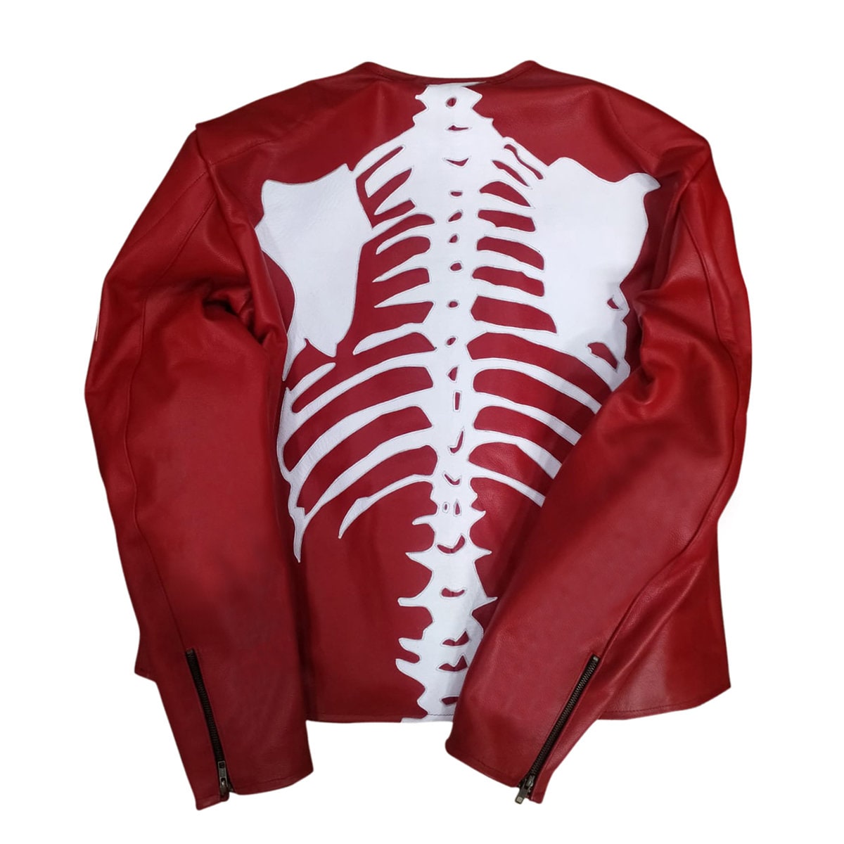 Mens Skeleton Biker Leather Jacket Full Padded Motorcycle Etsy