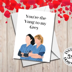 Tarjeta de felicitación divertida / Plantilla de tarjeta de anatomía de Grey / Dibujo minimalista / Imprimible / Editable / Tarjeta del Día de San Valentín / Tarjeta de aniversario