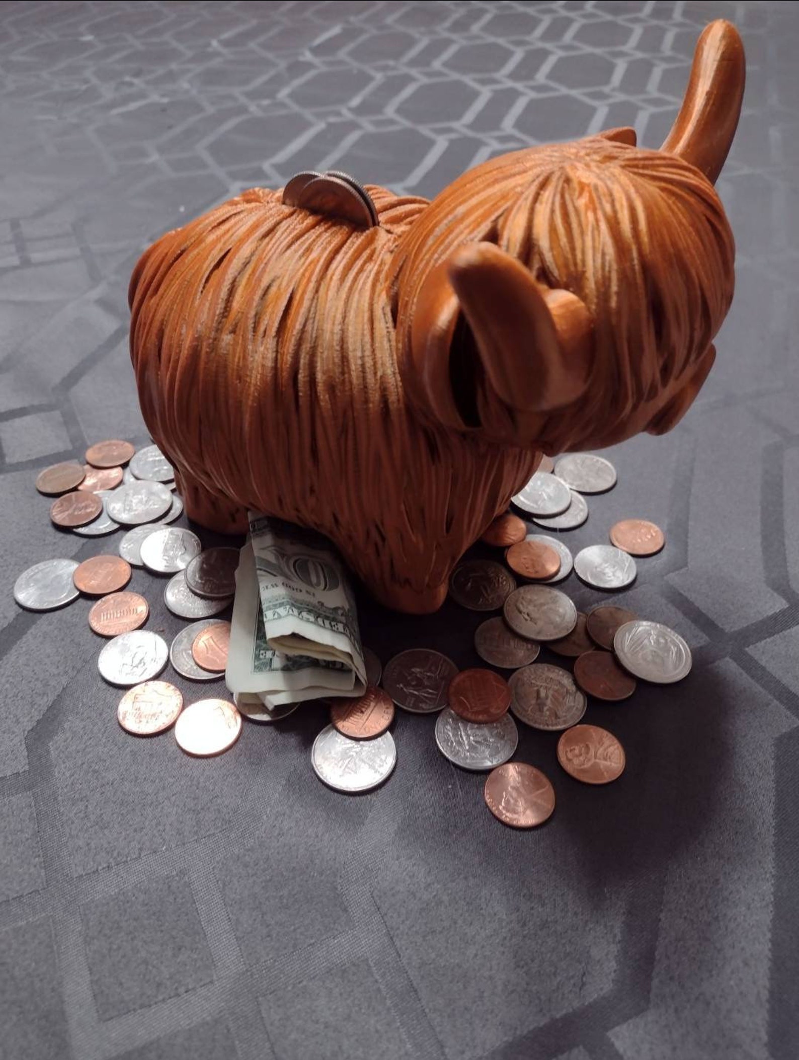Highland Cow Piggy Bank - Etsy