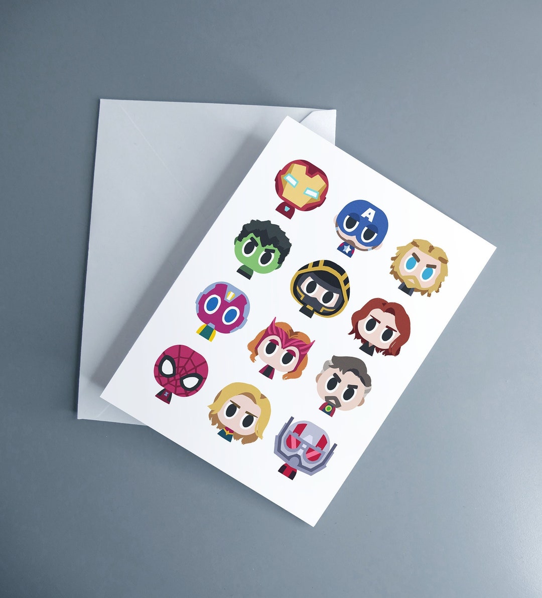 Avengers Assemble DIGITAL DOWNLOAD Graphic Design, Postcard, Greeting ...