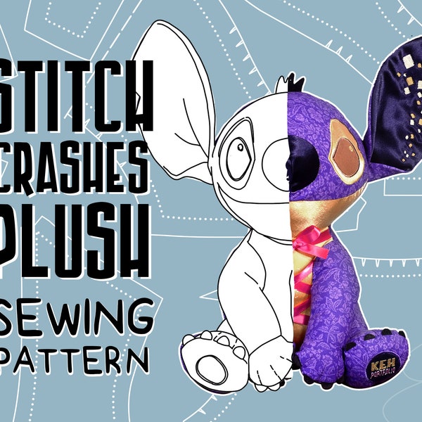 SEWING PATTERN Stitch Crashes Plush | PDF Digital Download