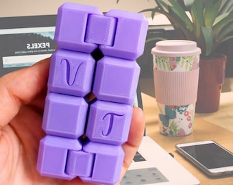 Cubo infinito personalizado: juguete de escritorio impreso en 3D