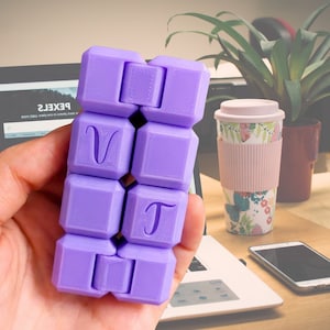 Personalized Infinity Cube Fidget Toy - Fidget Office Toy (1.1oz) |Desk Toy, Fidget Cube | Made with premium 3D printed filament