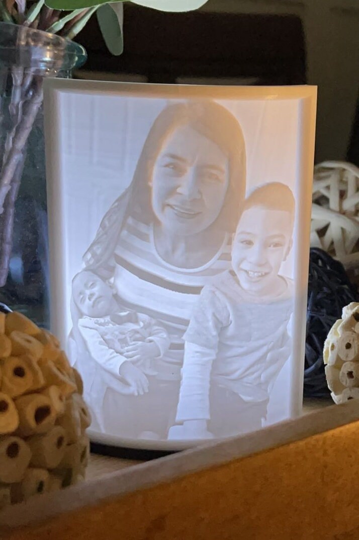 Personalized Photo Gift 3D Printed Lithophane With Stand and Etsy