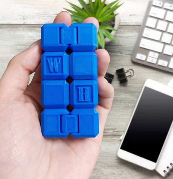100 Infill Infinity Cube Fidget Toy 2 3oz Personalized Etsy