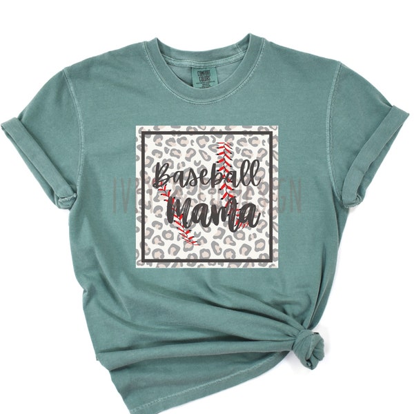 Game Day Baseball, sports, ballpark, T-shirt craft, Sassy Mama Leopard Print