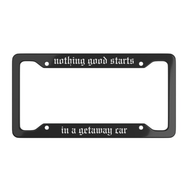 Swift License Plate Frame Etsy