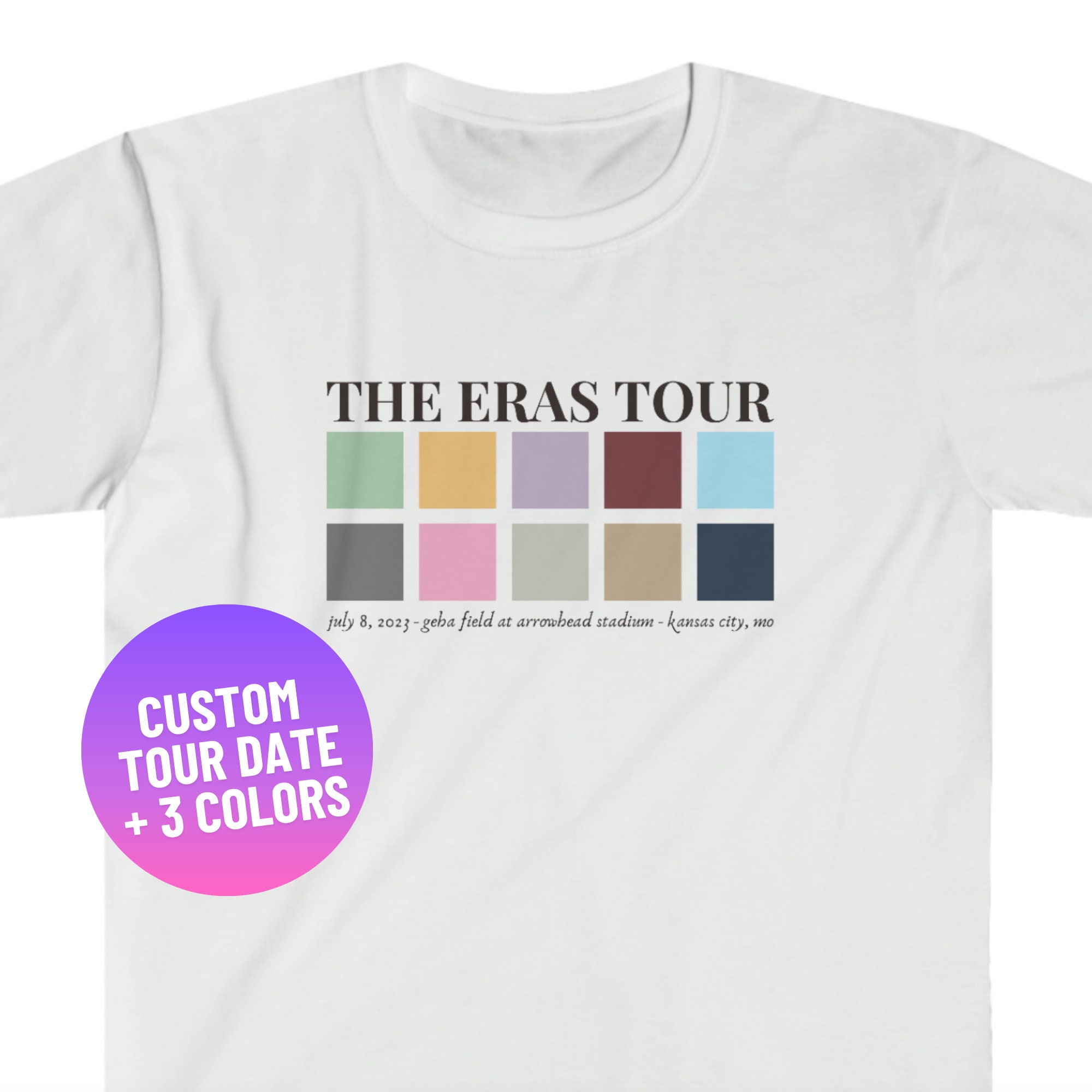 Custom Eras Tour Tshirt Taylor Swift Eras Tour Merch the Etsy