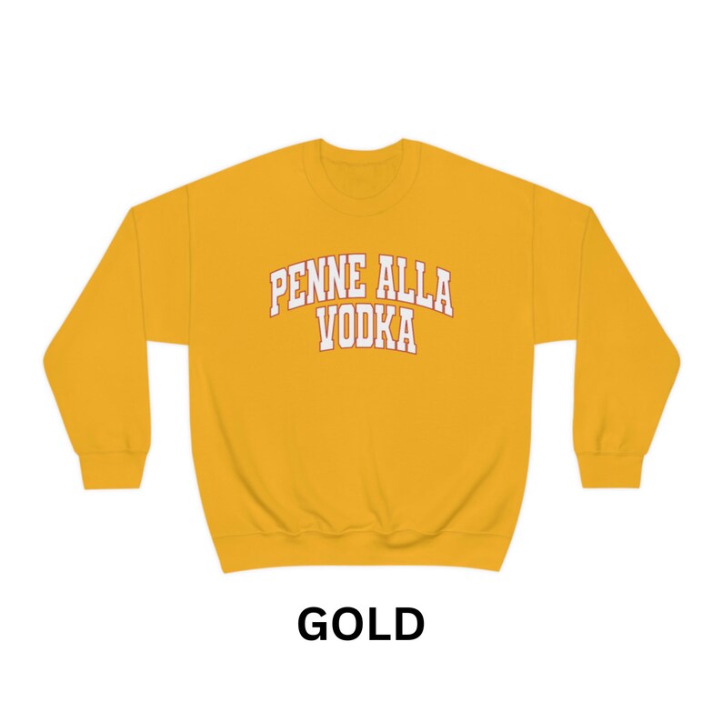 Penne Alla Vodka Crewneck Sweatshirt Pasta Sweatshirt Etsy