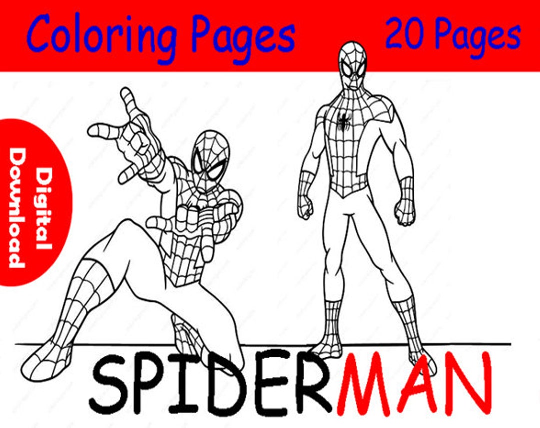 Easy Drawing Spiderman For Kids | Draw a Spider Man