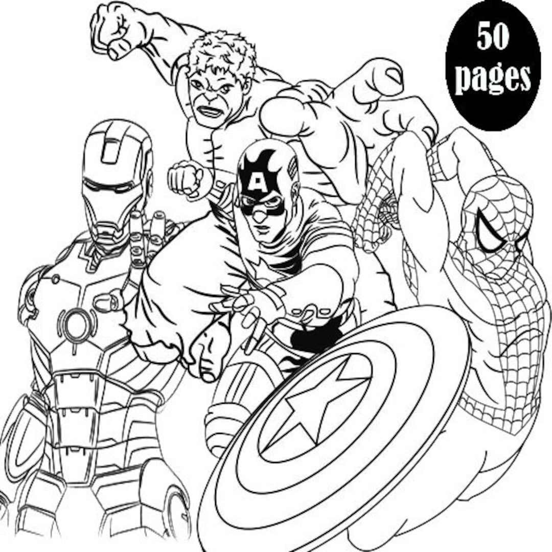 Coloriage Marvel : 50 images à imprimer gratuitement