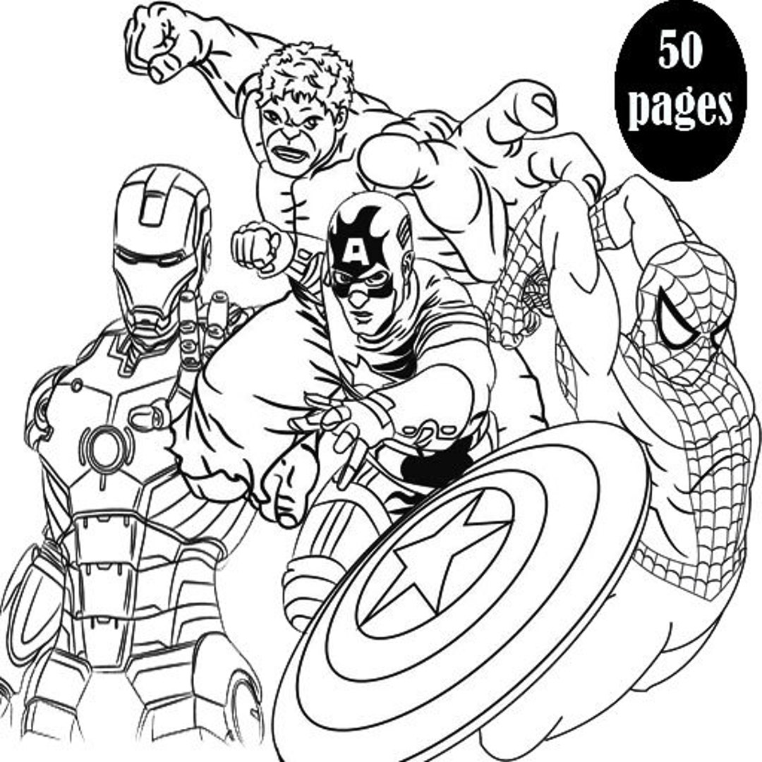 Coloriage Marvel : 50 images à imprimer gratuitement