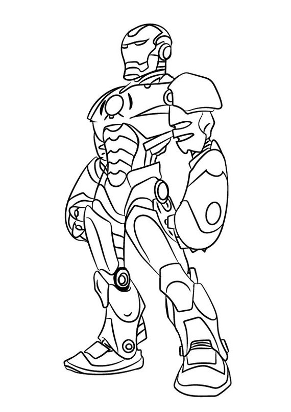 Coloring Pages Of Iron Man 2