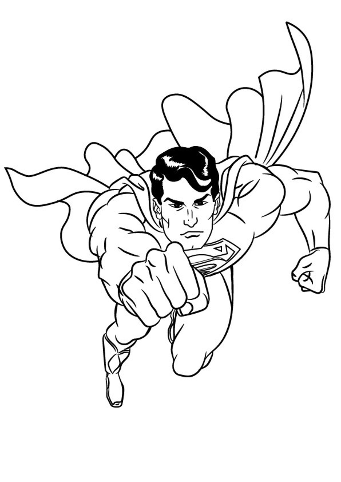 Super Hero Coloring Page
