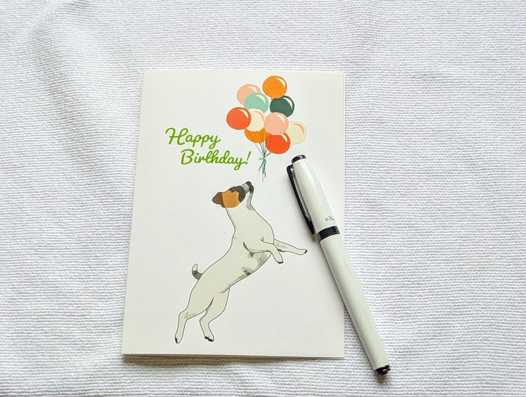 Dog Birthday Card | Funny Balloon Animal Greeting Card - Etsy