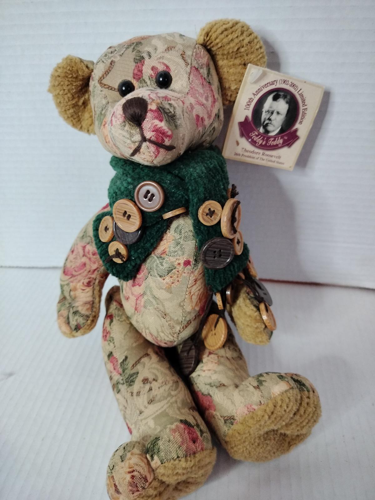 Bear Dan Dee Theodore Roosevelt Teddy Bear. 100th Anniversary 13