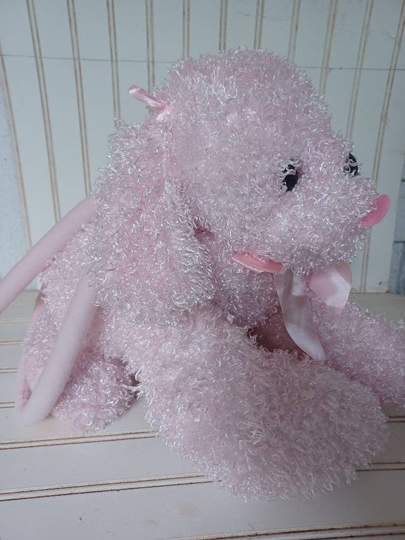 Pink Poodle Handbag Purse Plush Toy Pink Poodle 14 Plush Puppy Dog