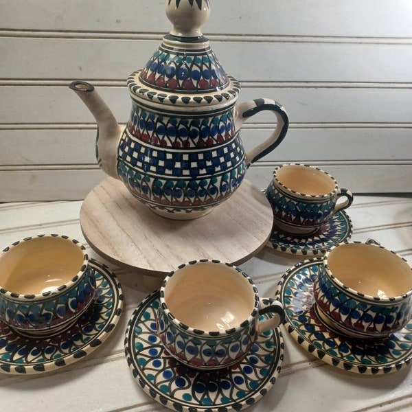 Pottery Tea Set Etsy