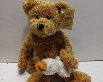 Bearington Ester Teddy Bear Duck  Bears Stuffed Plush Toy Donald 1130  Vintage