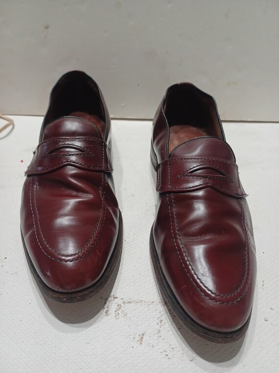 Allen Edmonds weinrot braun Penny Loafer Lexington Slip on Herren Gr. 42 Etsy