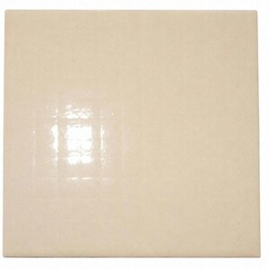 Mid-State USA 4-3/8" kvadratisk pergament beige blank keramisk väggplatta vintageprov 1 st
