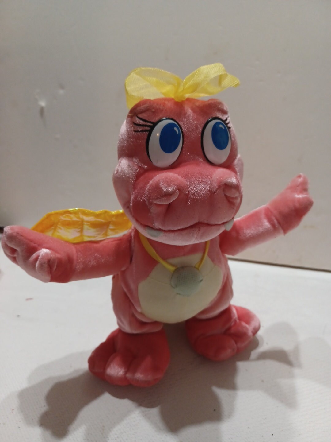 2002 Dragon Tales Cassie Talking Plush Fisher Price Pink Sesame Workshop  Tested
