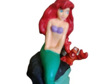 ヴィンテージ ディズニー ラージ 4.5インチ アリエル ピンクドレス