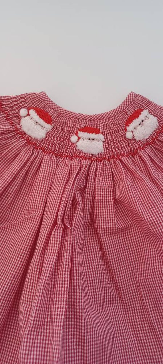 Classic Whimsy Baby Girls Christmas Red White Ging