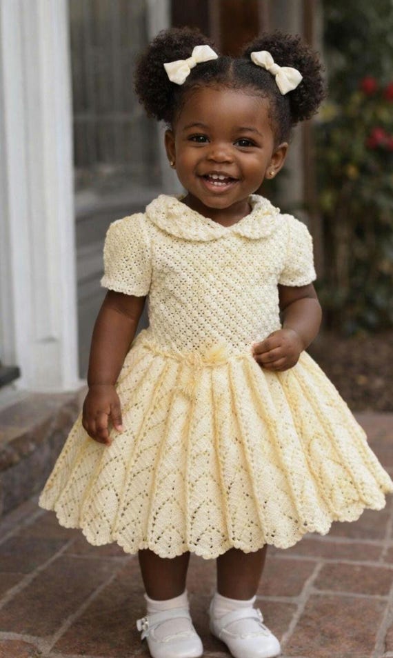 Vintage Little Girls Hand Crochet Dress Size Approximate 3 or 4t Yellow Easter Dress - Etsy Vintage Little Girls Hand Crochet Dress Size Approximate 3 or 4t Yellow Easter Dress - Etsy