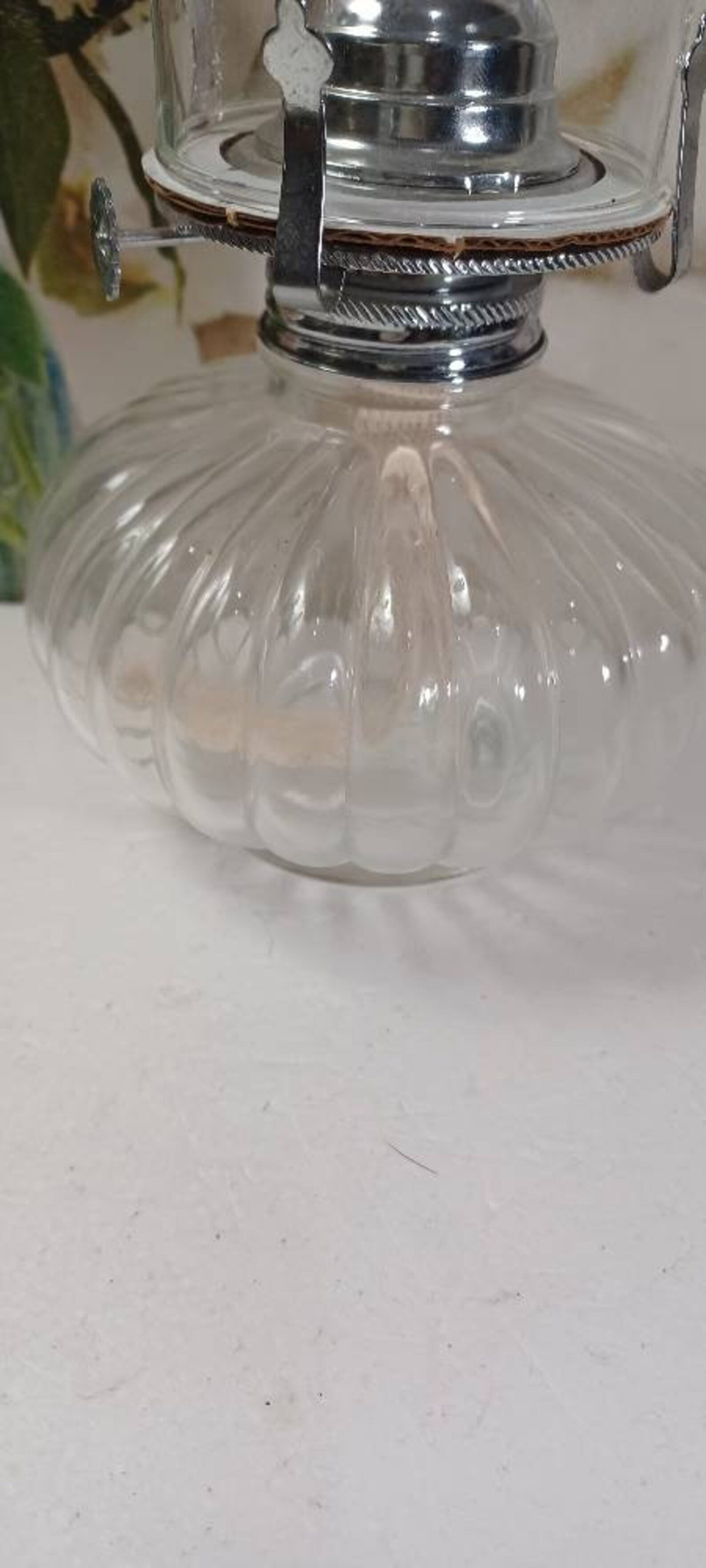 Hurricane Lamp Vintage Clear Glass Hurricane Lamp Light Farms Etsy