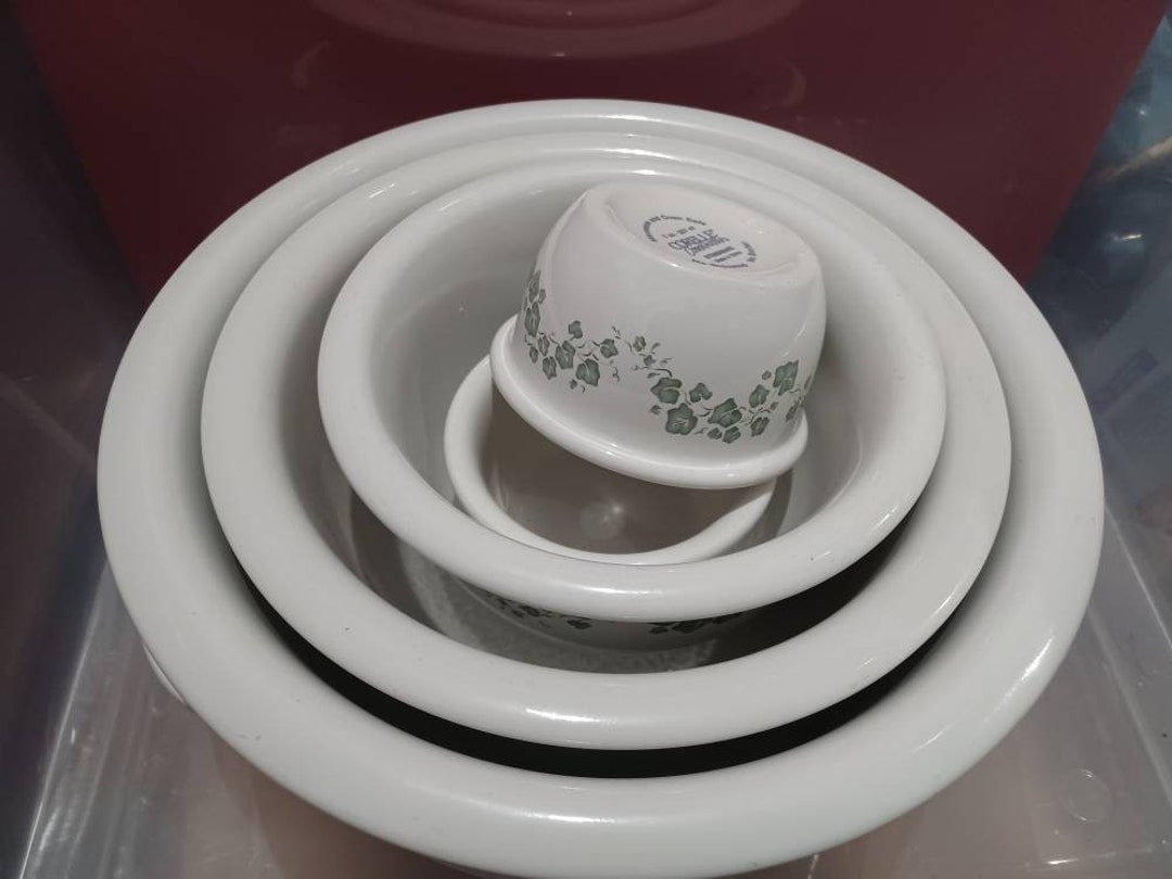 Set 6 Corelle Coordinates Stoneware Nesting Mixing Bowls Etsy