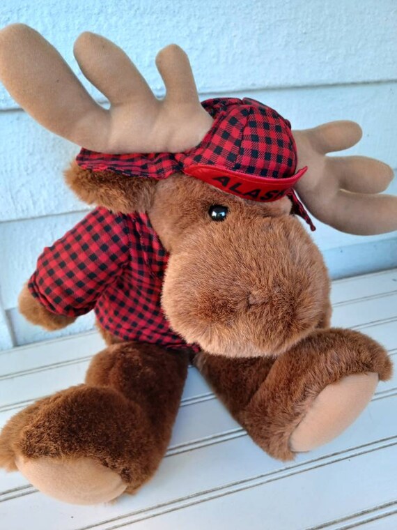 lumberjack moose stuffed animal