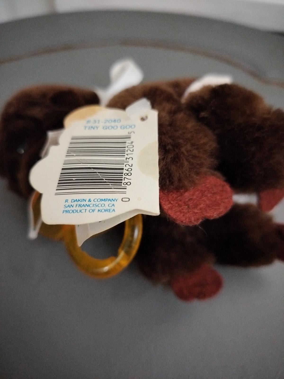 ヴィンテージ Dakin ぬいぐるみ ゴリラ ベビーおしゃぶり 6インチ