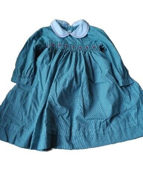 Anavini Girls Pink Smocked Nutcrackers Corduroy Bishop Dress main image 1