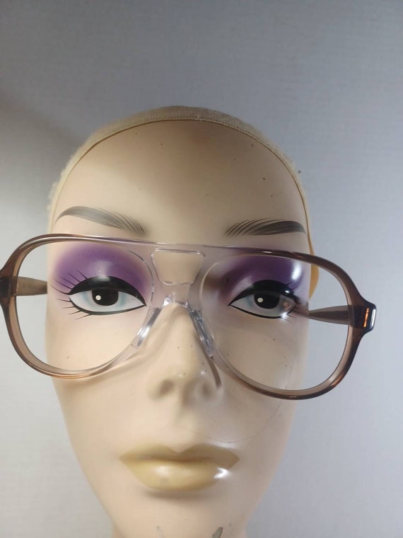 Vtg Titmus Brown Cross Eyeglass Frames Glasses 287