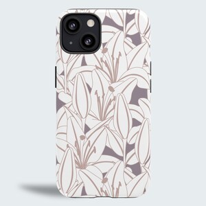Aesthetic Lily Flower Phone Case, iPhone 14, iPhone 13, iPhone 12 Pro, iPhone 11, iPhone X, iPhone Mini, Samsung Galaxy S22, S21 S20 +more