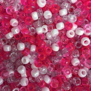 Princess Mix 9x6mm Authentic Beadery USA Plastic Pony Beads